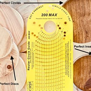 Jasper Model 200 Circle Guide Kit, Circle Cutting Guide for Plunge Routers