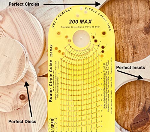 Jasper Model 200 Circle Guide Kit, Circle Cutting Guide for Plunge Routers