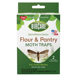 biocare flour and pantry moth traps with lures, 2 count