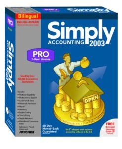 simply accounting 2003 pro (bilingual)