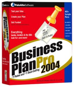 business plan pro 2004 [old version]