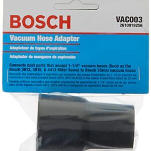 BOSCH VAC003 35mm Hose-to-1-1/4" Port Adapter,Black