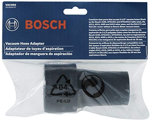 Bosch VAC004 2-1/2 Inch Hose to 35mm Dust Hose Port Adapter