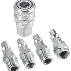 Milton S-213 1/4" NPT A Style Coupler and Plug Kit - 5 Piece