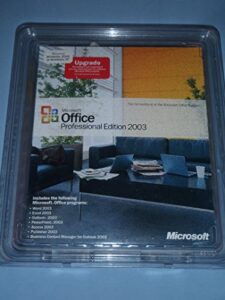 microsoft office professional edition 2003 upgrade old version