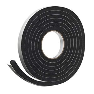 frost king r734h sponge rubber foam tape 3/4" w x 7/16" h x 10' l, black