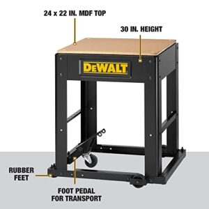 DEWALT Planer Stand with Integrated Mobile Base, 24” x 22” x 30” (DW7350)