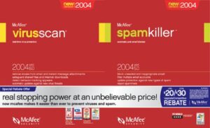 virusscan 8.0 and spamkiller 5 bundle