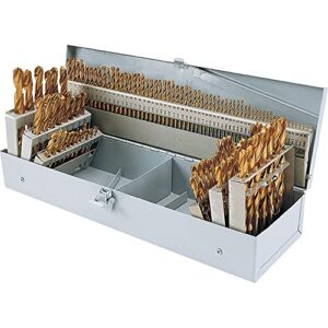 grizzly d1138 tin coated drill bit set, 115-piece