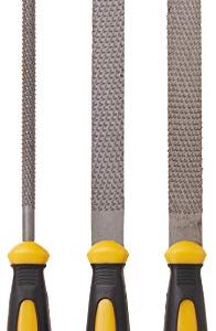 WOODSTOCK D3113 3-Piece Wood Rasp Set with Rubber Handles