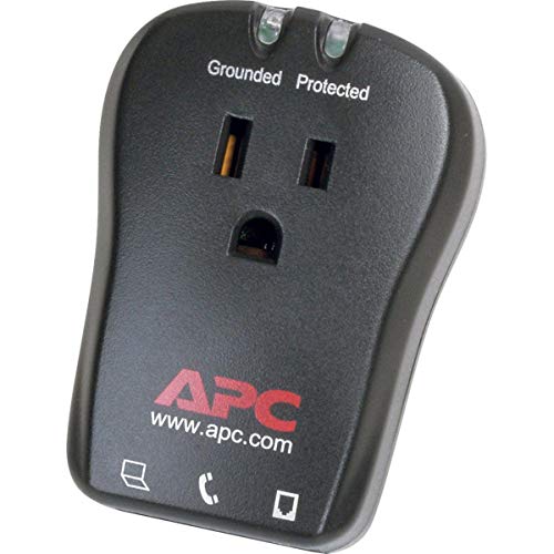 APC P1T 120V Portable Surge Protector,Black