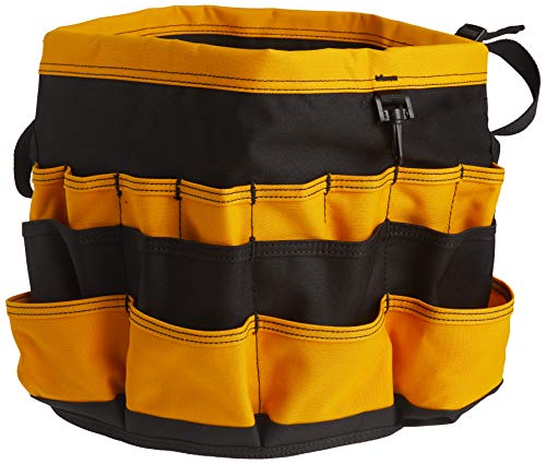 Custom Leathercraft4122 In & Out Bucket, 61 Pocket, Black/Yellow