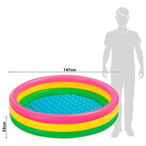 Intex Kiddie Pool - Kid's Summer Sunset Glow Design - 58" x 13"