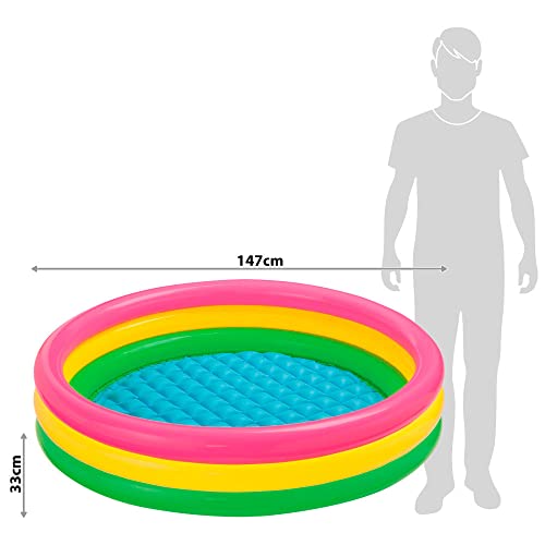 Intex Kiddie Pool - Kid's Summer Sunset Glow Design - 58" x 13"