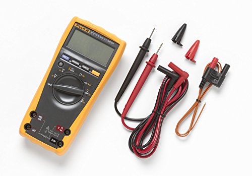 Fluke 179 Multimeter with Backlight, Includes Built-In Thermometer to Measure Temperature, Measures True-RMS AC Current and Voltage, Frequency, Capacitance, Resistance, Continuity and Diode