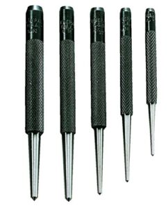 general tools round shank center punches #spc74, set of 5 from 1/16 in. to 5/32 in.