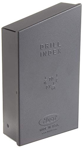 Huot 10550 Drill Bit Index for Jobber Length Sizes 1/16" to 1/2" in 1/64" Increments