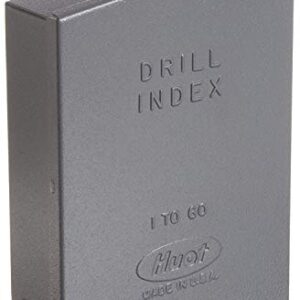 Huot 10600 Drill Bit Index for Wire Gauge Sizes #1 to #60