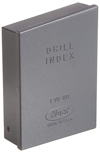 Huot 10600 Drill Bit Index for Wire Gauge Sizes #1 to #60