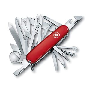 victorinox swiss army multi-tool, swisschamp pocket knife, red, 91 mm (1.6795)