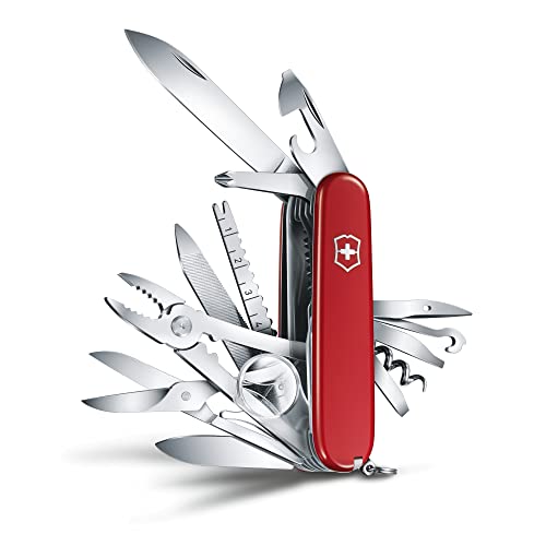 Victorinox Swiss Army Multi-Tool, SwissChamp Pocket Knife, Red, 91 mm (1.6795)