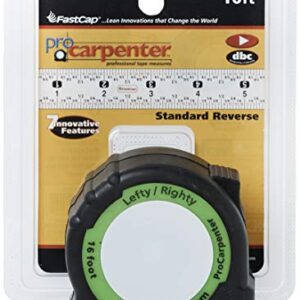 FastCap PSSR-16 16 Foot Pro Carpenter Standard Reverse Measuring Tape