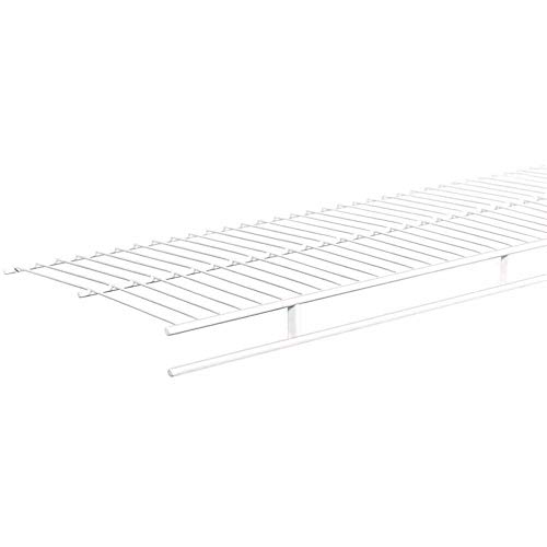 ClosetMaid 1361 Shelf and Rod Wire Shelf, 6-Feet X 12-Inch, White