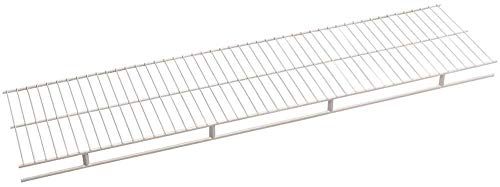 ClosetMaid 1361 Shelf and Rod Wire Shelf, 6-Feet X 12-Inch, White