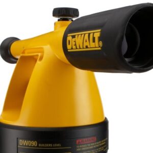 DEWALT Transit Level, Surveying Tool with Tripod and Rod, 20X Magnification (DW090PK), Yellow & Black