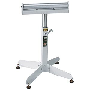 htc hss-15 super duty adjustable 22-inch to 32-inch tall pedestal roller stand with 16-inch ball bearing roller, 500 lbs. material support