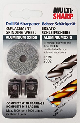 Multi-Sharp 2002 Aluminium Oxide Replacement Grinding Wheel for Drill Bit Sharpener