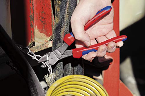 KNIPEX - KPX7402200 Tools - High Leverage Diagonal Cutters, Multi-Component (7402200) 8 inches