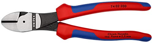 KNIPEX - KPX7402200 Tools - High Leverage Diagonal Cutters, Multi-Component (7402200) 8 inches
