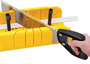 Stanley 1-20-600 Saw Storage Miter Box with Saw, Black