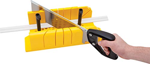 Stanley 1-20-600 Saw Storage Miter Box with Saw, Black