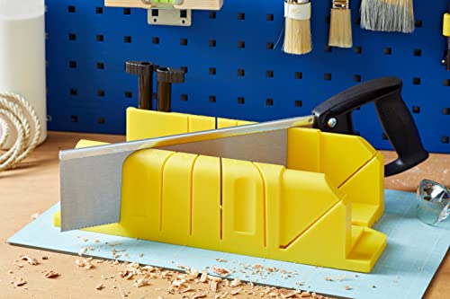 Stanley 1-20-600 Saw Storage Miter Box with Saw, Black