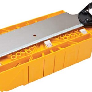 Stanley 1-20-600 Saw Storage Miter Box with Saw, Black