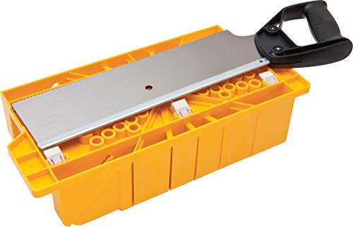 Stanley 1-20-600 Saw Storage Miter Box with Saw, Black