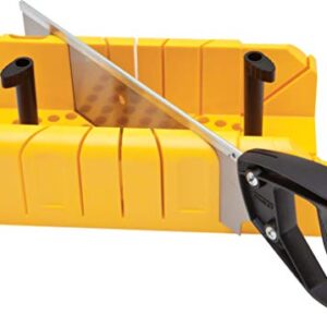 Stanley 1-20-600 Saw Storage Miter Box with Saw, Black