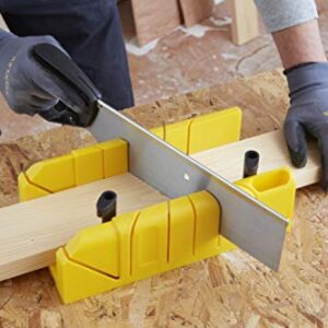 Stanley 1-20-600 Saw Storage Miter Box with Saw, Black