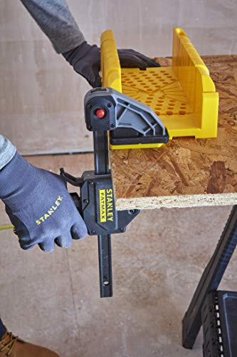 Stanley 1-20-600 Saw Storage Miter Box with Saw, Black