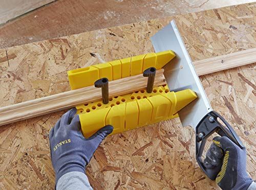 Stanley 1-20-600 Saw Storage Miter Box with Saw, Black