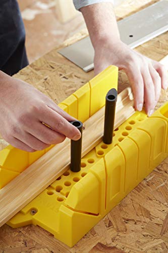 Stanley 1-20-600 Saw Storage Miter Box with Saw, Black