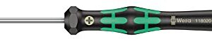 Wera 05118020001 2050 PH Screwdriver for Phillips Screws for Electronic Applications, PH 00 x 60 mm, Black