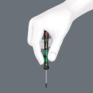 Wera 05118020001 2050 PH Screwdriver for Phillips Screws for Electronic Applications, PH 00 x 60 mm, Black