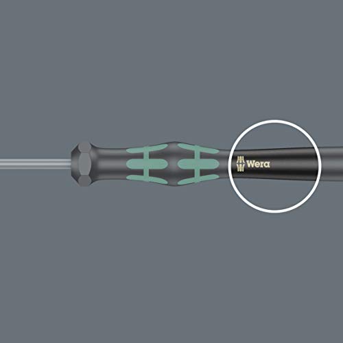 Wera 2035/6 Kraftform MicroSlotted/Phillips Electronics Screwdriver Set and Rack, 6-Piece, 05118152001