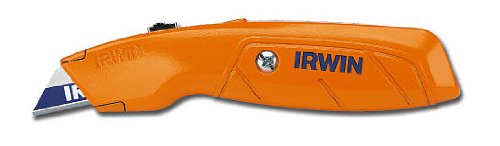 IRWIN Hi-Vis Retractable Utility Knife, 2082300, Orange