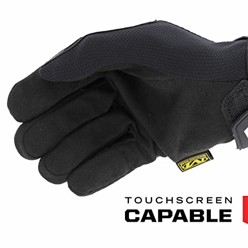 Mechanix Wear: The Original Work Glove with Secure Fit, Synthetic Leather Performance Gloves for Multi-Purpose Use, Durable, Touchscreen Capable Safety Gloves for Men (Black, Large)