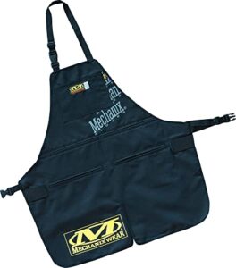 mechanix wear: shop apron - heavy duty apron with adjustable straps for a comfort fit, durable and liquid resistant work apron, added storage for tools (one size fits all )