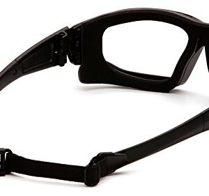 PYRAMEX I-Force Slim Safety Goggle, Black Frame/Clear Anti-Fog Lens